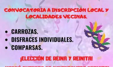 LOS CERRILLOS,TRASLASIERRA CÓRDOBA : CONVOCATORIA PARA COMPARSAS ,BATUCADAS , CARROZAS Y DISFRACES INDIVIDUALES . 