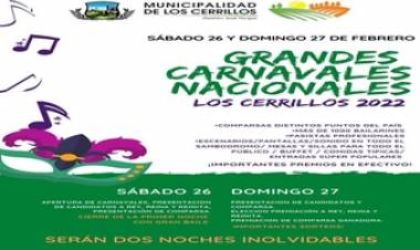 GRANDES CARNAVALES NACIONALES 2022, EN LOS CERRILLOS TRASLASIERRA CÓRDOBA.