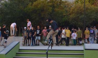 San Javier, Traslasierra : Inauguración de la nueva Pista de Skate, ubicada en el Polideportivo Municipal..