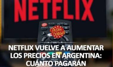 Nuevo aumento en la plataforma Netflix.