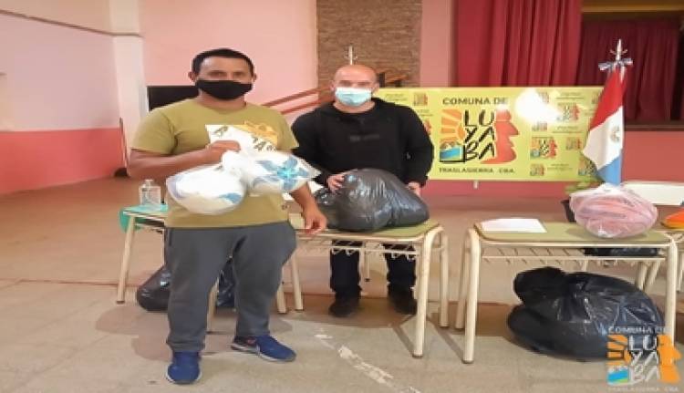LUYABA : SE ENTREGÓ MATERIALES PARA LA PRÁCTICA DE DISTINTAS ACTIVIDADES DEPORTIVAS EN LA PEDANÍA.