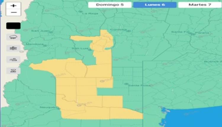 ESTADO DEL SISTEMA DE ALERTA TEMPRANA PARA EL LUNES 06 DE SEPTIEMBRE.