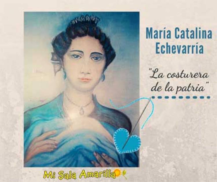 MARIA CATALINA, LA MUJER QUE CONFECCIONÓ LA PRIMERA BANDERA ARGENTINA.