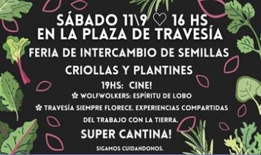 TRAVESÍA, TRASLASIERRA : FERIA DE INTERCAMBIO DE SEMILLAS CRIOLLAS Y PLANTINES, EL SÁBADO 11 DE SEPTIEMBRE.