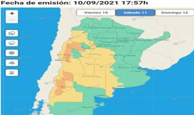 ALERTA DE VIENTOS FUERTES, PARA EL SÁBADO 11 DE SEPTIEMBRE - MIRA LAS ZONAS EN ALERTA.