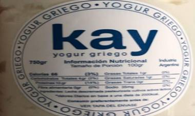 LA ANMAT PROHIBIÓ LA VENTA DE UN YOGUR.