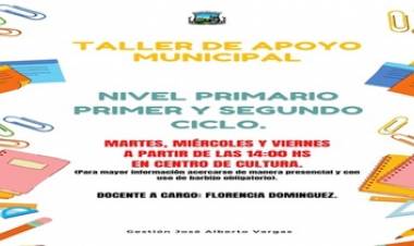 ATENCIÓN LOS CERRILLOS : TALLER DE APOYO MUNICIPAL.  (NIVEL PRIMARIO)