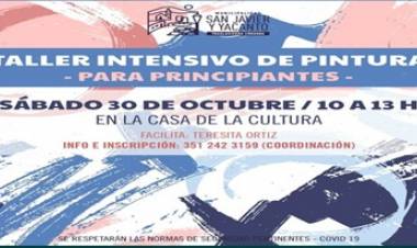  SAN JAVIER, TRASLASIERRA : TALLER INTENSIVO DE PINTURA PARA PRINCIPIANTES.