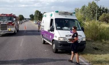 LOS MOLLES, SAN LUIS : MOTOCICLISTAS HERIDOS TRAS CHOCAR CON UNA SACHACABRA EN RUTA 1.