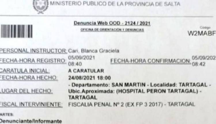 "MATÓ A MI BEBÉ" : DENUNCIÓ A LA MÉDICA QUE LE HIZO UN ABORTO.