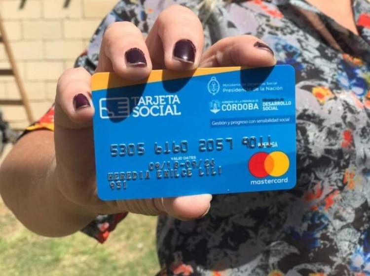 CÓRDOBA, TARJETA SOCIAL : DESDE EL MARTES 14, SE ACREDITA EL MONTO DE JUNIO.